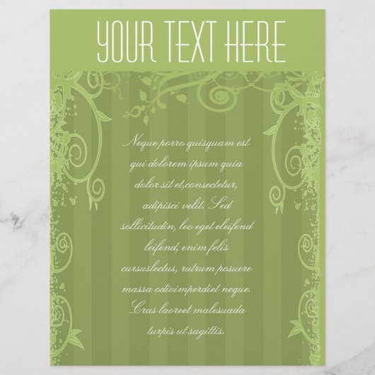 Groen Gestreepte Swirled Flyer (Achterkant)