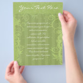 Groen Gestreepte Swirled Flyer (Hand)
