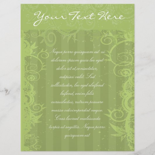 Groen Gestreepte Swirled Flyer 2 (Voorkant)