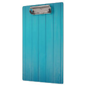 Groen getextureerd wandpatroon met turquoise klembord (Links)