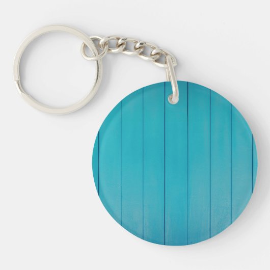 Groen getextureerd wandpatroon met turquoise sleutelhanger (Voorkant)