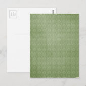 Groen gevlekt patroon briefkaart (Voorkant / Achterkant)