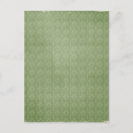 Groen gevlekt patroon briefkaart (Voorkant)
