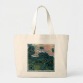 Groen gevlekte oceaan-jaspis grote tote bag (Voorkant)