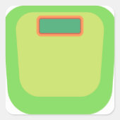 Groen Gewicht Tracker Sticker Sheet (Voorkant)