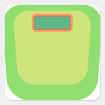 Groen Gewicht Tracker Sticker Sheet