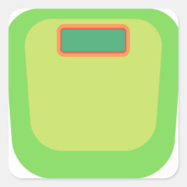 Groen Gewicht Tracker Sticker Sheet