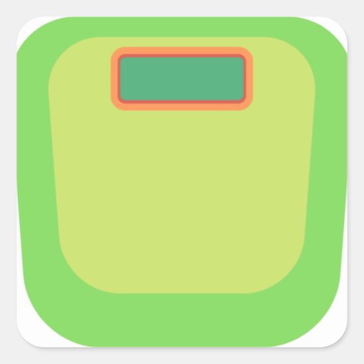 Groen Gewicht Tracker Sticker Sheet (Voorkant)