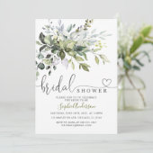 Groen gewoon eucalyptus verlaat Vrijgezellenfeest Kaart (Staand voorkant)