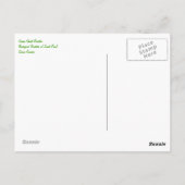 Groen Ghost Rooster-Briefkaart Briefkaart (Achterkant)