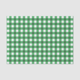  groen Gingham-gebarsten patroon Tissuepapier