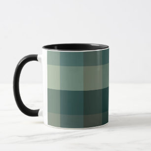 Groen Gingham Karo Plaid Ontwerp Mok