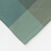 Groen Gingham Karo Ruttenpatroon Ontwerp Fleece Deken (Hoek)