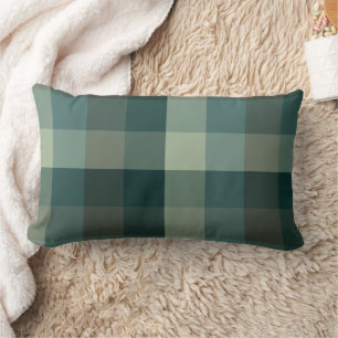 Groen Gingham Karo Ruttenpatroon Ontwerp  Kussen