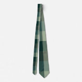 Groen Gingham Karo Ruttenpatroon Ontwerp Stropdas (Achterkant)