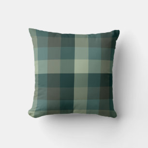 Groen Gingham Karo Tartan Design Kussen