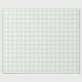 Groen gingham-pakpapier cadeaupapier (Vlak)