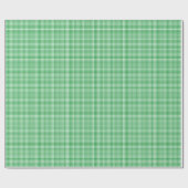 Groen gingham-pakpapier cadeaupapier (Vlak)