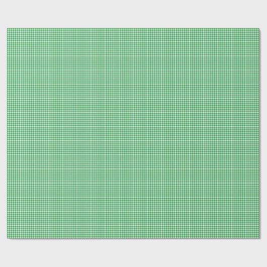 Groen gingham-pakpapier cadeaupapier (Vlak)