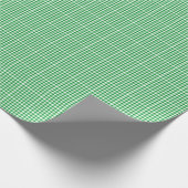 Groen gingham-pakpapier cadeaupapier (Hoek)