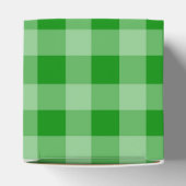 Groen Gingham Patroon Bedankdoosjes (Bovenkant)
