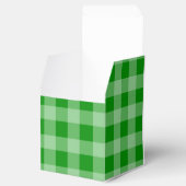 Groen Gingham Patroon Bedankdoosjes (Geopend)