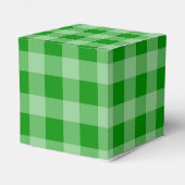 Groen Gingham Patroon Bedankdoosjes (Achterkant)