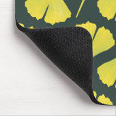 Groen gingko Leaf Natuur Lover Botanisch Patroon Muismat (Hoek)