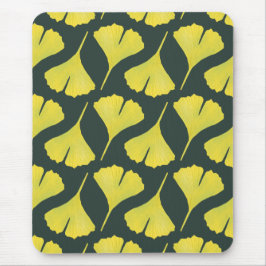 Groen gingko Leaf Natuur Lover Botanisch Patroon Muismat