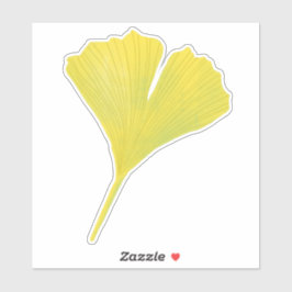 Groen gingko Leaf Natuur Lover Botanisch Patroon Sticker