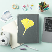 Groen gingko Leaf Natuur Lover Botanisch Patroon Sticker (iPad Cover)