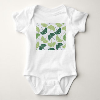 Groen Ginkgo Biloba Naadloos Patroon Romper