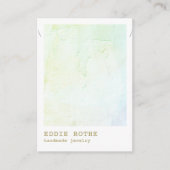 Groen gips Abstract Ketting afspelen Visitekaartje (Voorkant)