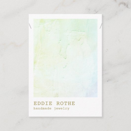 Groen gips Abstract Ketting afspelen Visitekaartje (Voorkant)