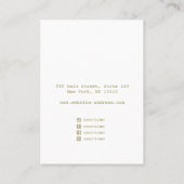 Groen gips Abstract Ketting afspelen Visitekaartje (Achterkant)