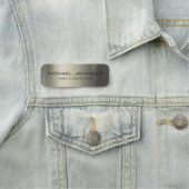 Groen glanzend roestvrij staal naamplaatje (In situ)