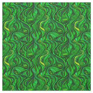 Groen Glas in lood Abstract Stof