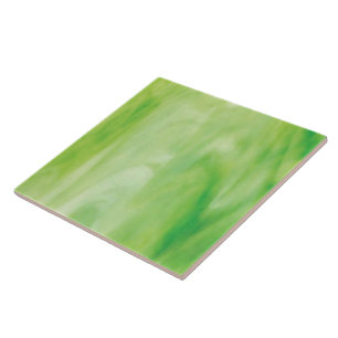 Groen Glas in lood Tegeltje