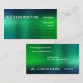 Groen Glas in lood visitekaartje Generic (Voorkant / Achterkant)