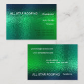 Groen Glas in lood visitekaartje Generic (Voorkant / Achterkant)