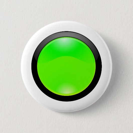 Groen glas ronde button 5,7 cm (Voorkant)