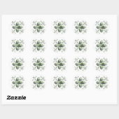 Groen Glas Textuur Scrolde Design Stickers (Vel)