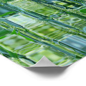 Groen glasblokken Abstract Poster (Hoek)