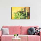 "Groen glaswerk" Canvas Afdruk (Insitu (Woonkamer))