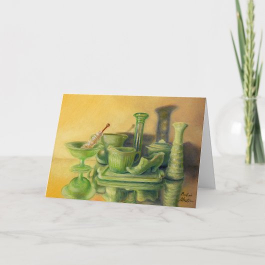 "Groen glaswerk" Kaart (Voorkant)