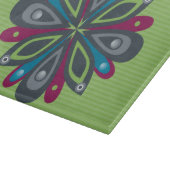 Groen glazen snijvlak snijplank (Hoek)