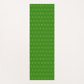 Groen Glimlach Patroon Yoga Mat (Voorkant)