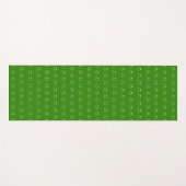 Groen Glimlach Patroon Yoga Mat (Voorkant (horizontaal))