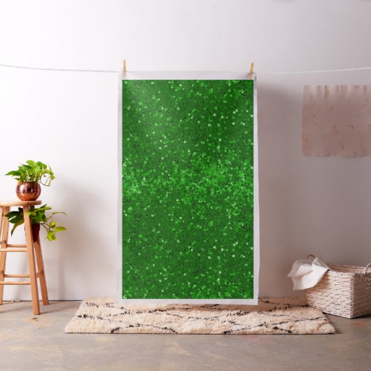 Groen glinsterend glitterpatroon stof (Voorbeeld)