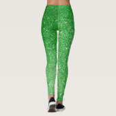Groen glitter Glitz & Glam, mousserend Leggings (Achterkant)